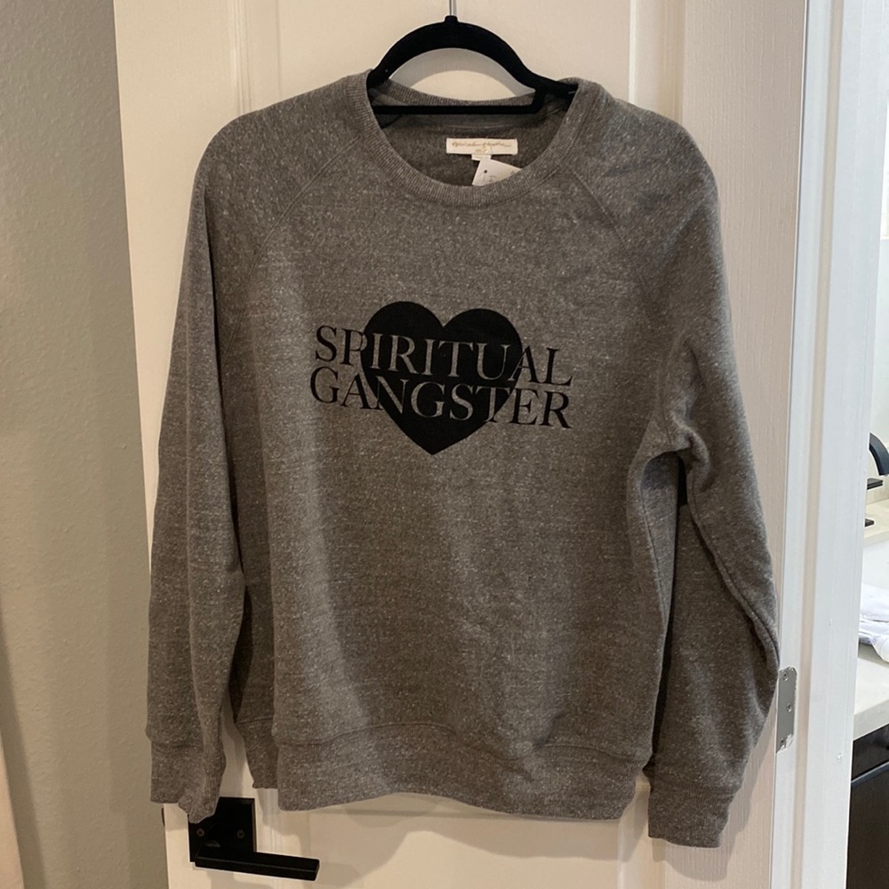 Spiritual Gangster Savasana Love Crew Neck Sweater Size Small New With Tags